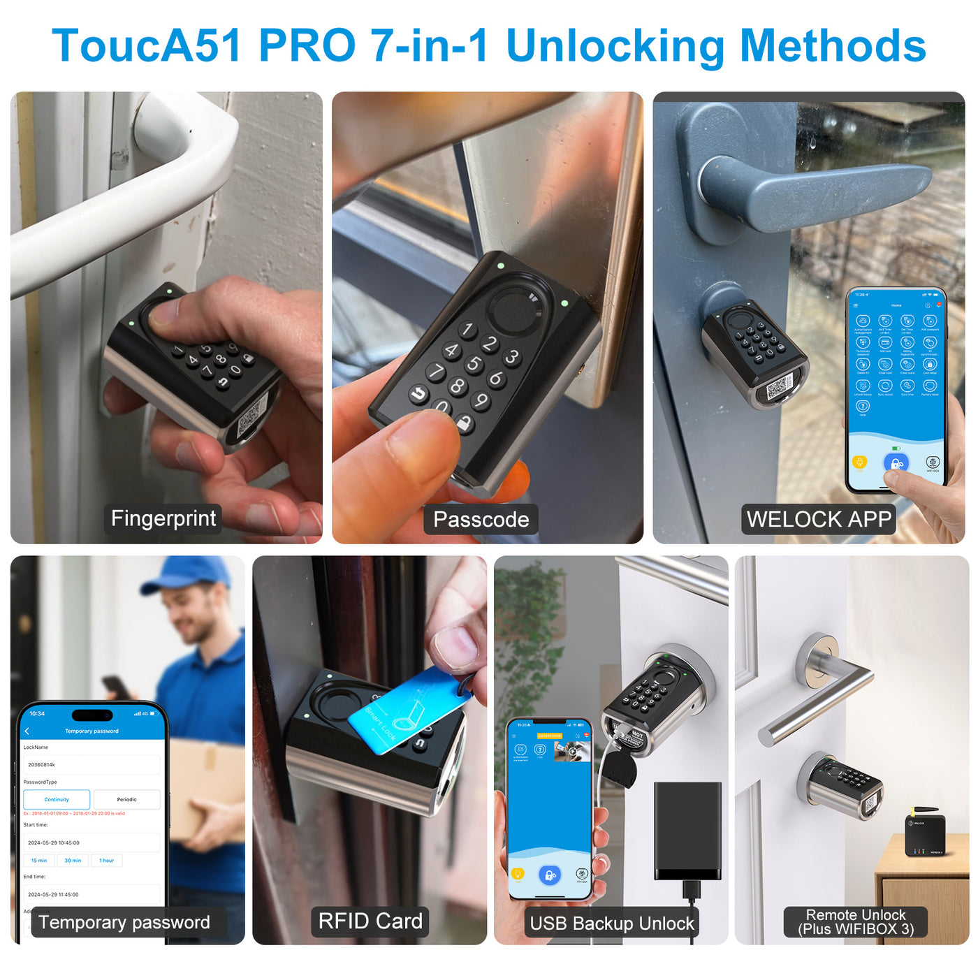 WELOCK Smart Lock ToucA51 Pro Smart Cylinder