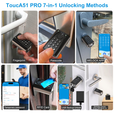 WELOCK Smart Lock ToucA51 Pro Smart Cylinder