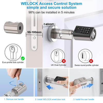WELOCK Smart Lock ToucA51 Pro Smart Cylinder