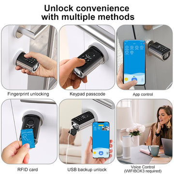 WELOCK Smart Lock Cylinder ToucA51 Fingerprint Door Lock with Keypad 3