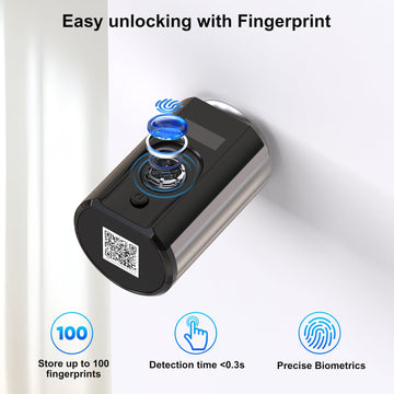 WELOCK Smart Lock Touch63 Fingerprint Door Lock for Euro Profile Cylinder 3